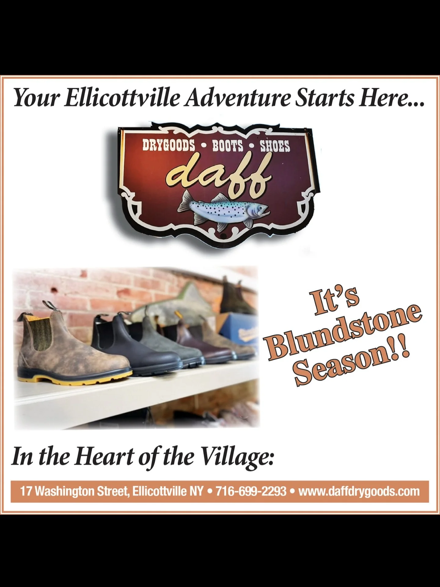 Stop and visit our large selection of mens &amp; women&rsquo;s @blundstoneusa @daffevl