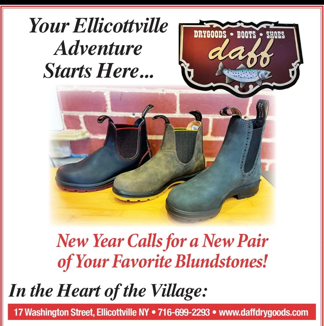 Shop daily with us at 10am. Calling all Blundstone fans. @daffevl