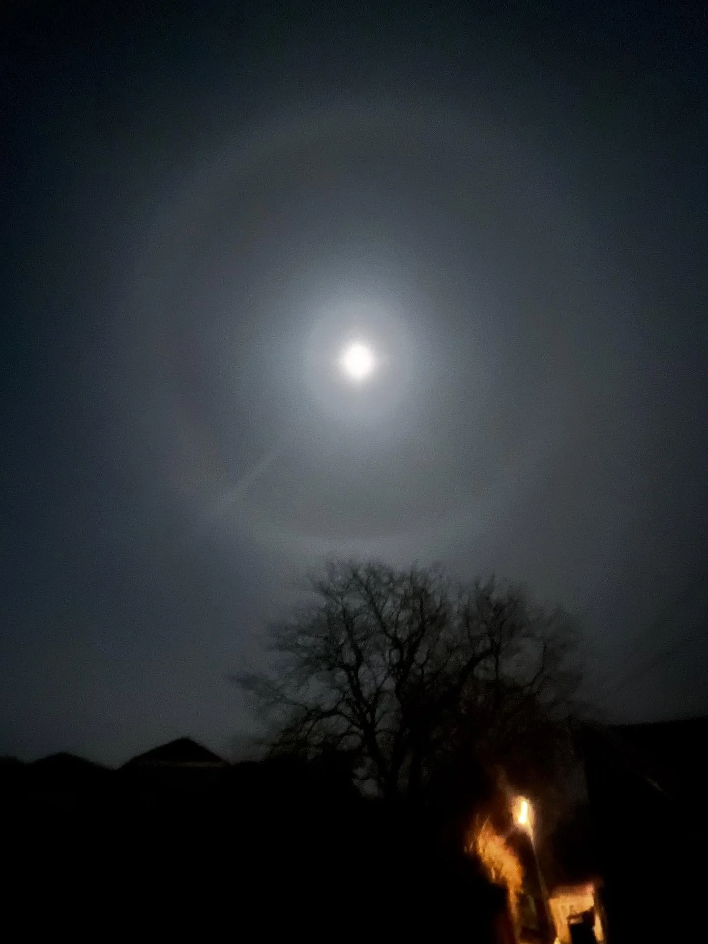 Moon Halo. 

Photo 3 is George Marston&rsquo;s watercolour of the same name
Photo 4 Atmospheric Halos, Walter Tape. 
A fascinating book found in the @scott.polar research institute library, Cambridge.