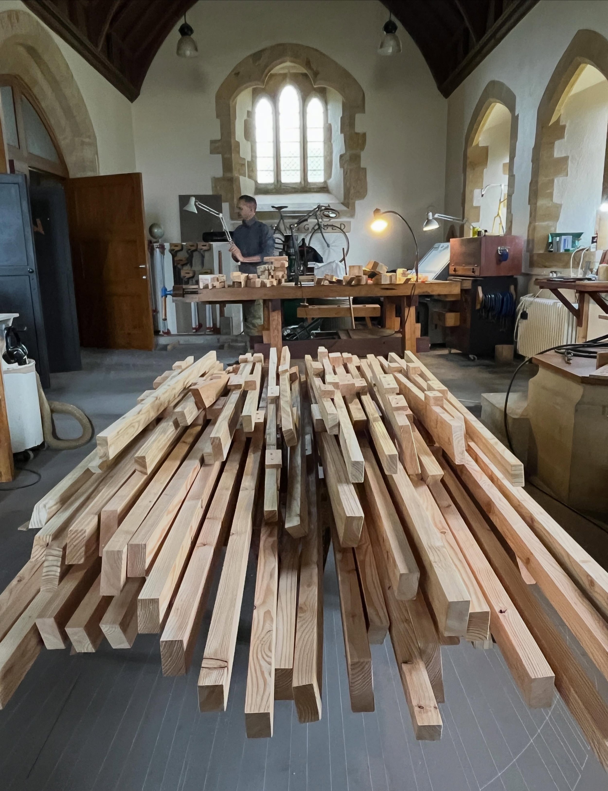 Beautiful stacks of timber that smells beautiful. 

Thank you @timbermillers 

Installing this week with @eastleighbc 
@vickie.fear