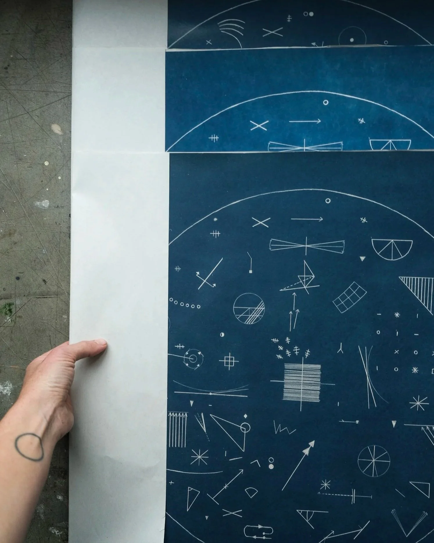True North Cyanotype Print