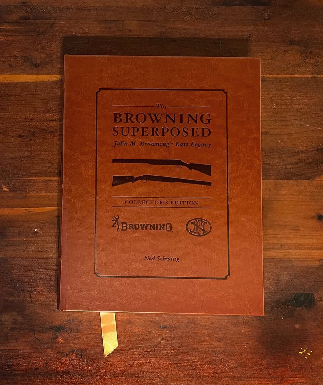 Book projects are the best projects!!! I'm so pumped to finally share this one. I joined the @CoveyRise team in creating this beautiful, leather-bound Collector's Edition of &quot;The Browning Superposed&quot; by Ned Schwing. 512 pages, 704 images, 1