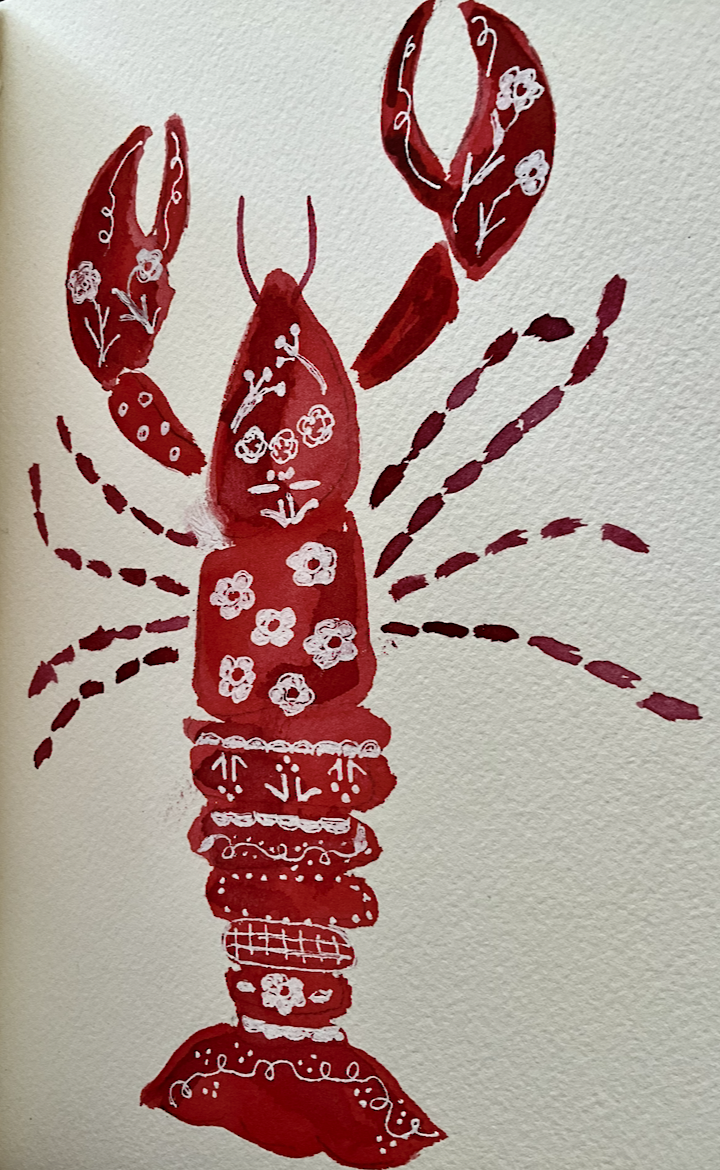 A Lobster, A Lesson and A few well placed flowers