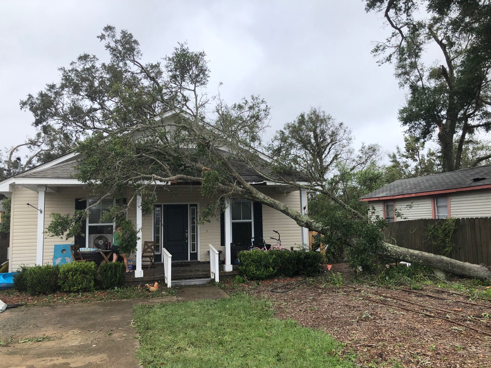 Hurricane damage in Pensacola