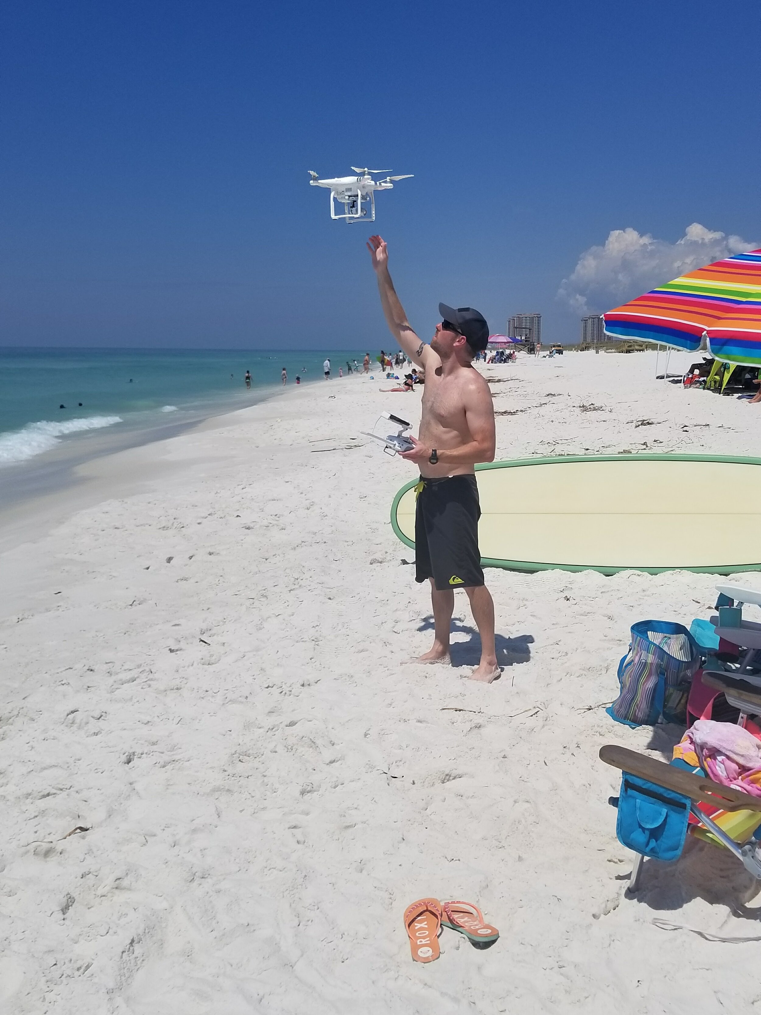 Scottie Cole, drone operator and wannabe surfer