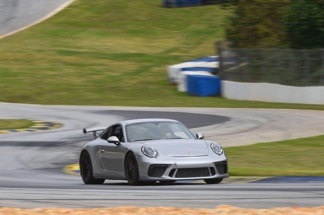 Mark indulging his need for speed in his Porsche GT3 at Road Atlanta