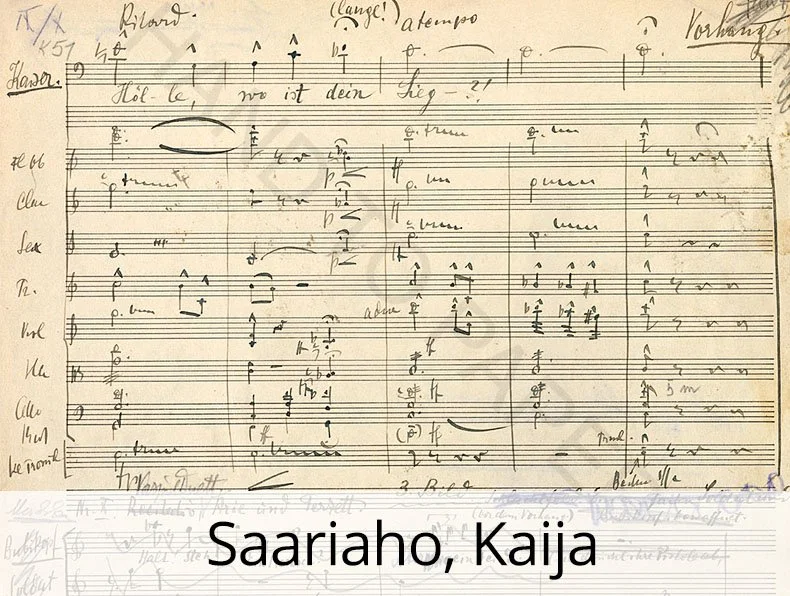 Saariaho, Kaija: composer, Finnish