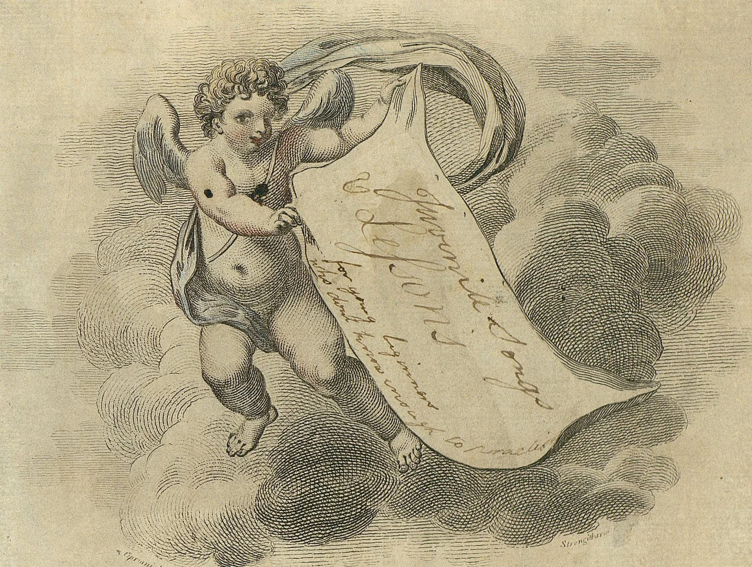 Jane Austin, English, 1775-1817, from her music workbook, Jane Austen’s House Museum. Austen’s note: “Juvenile Songs & Lessons for young beginners who don't know enough to practice.”