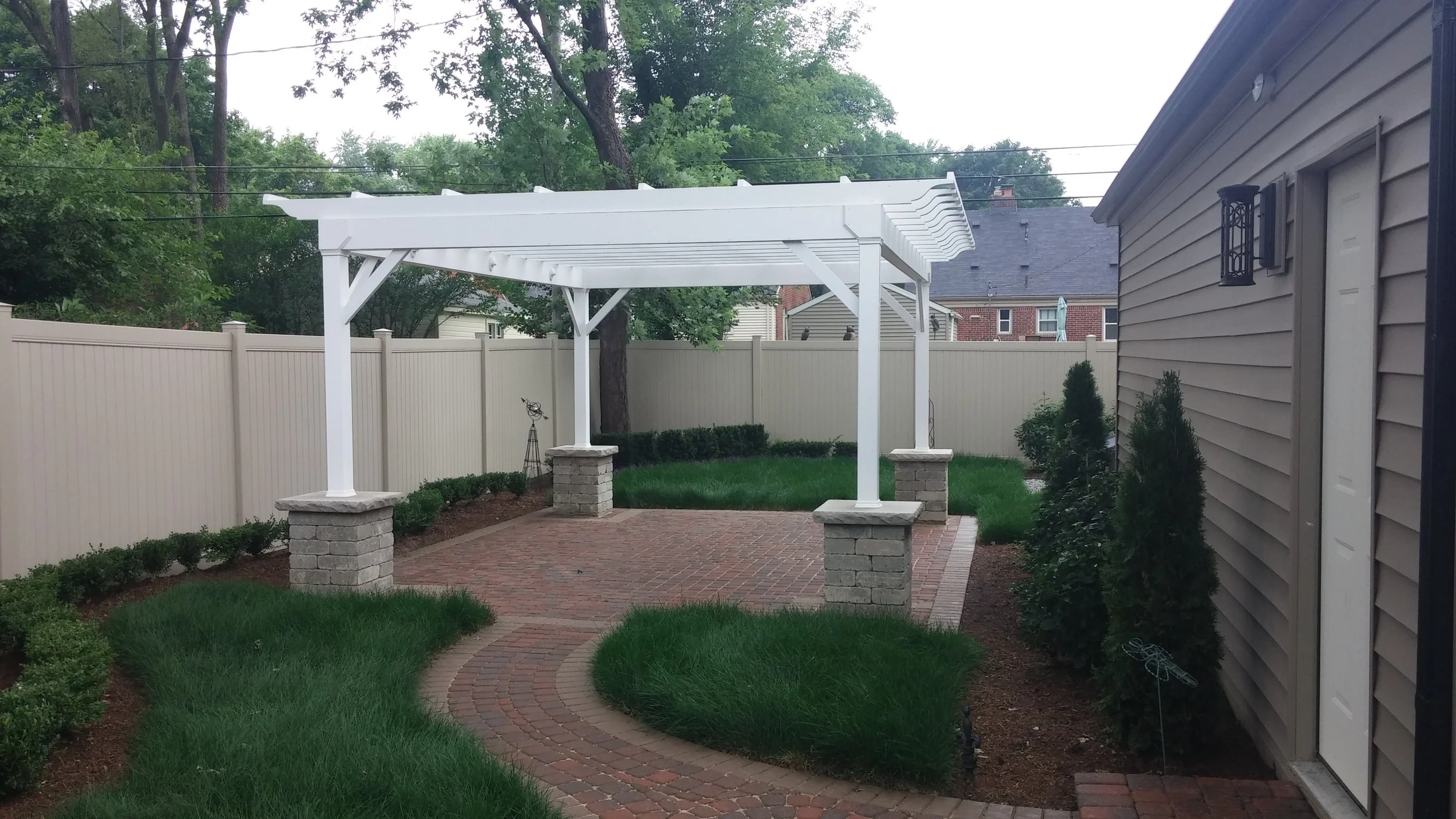 PVC Pergola - Custom, designed w/INTEX