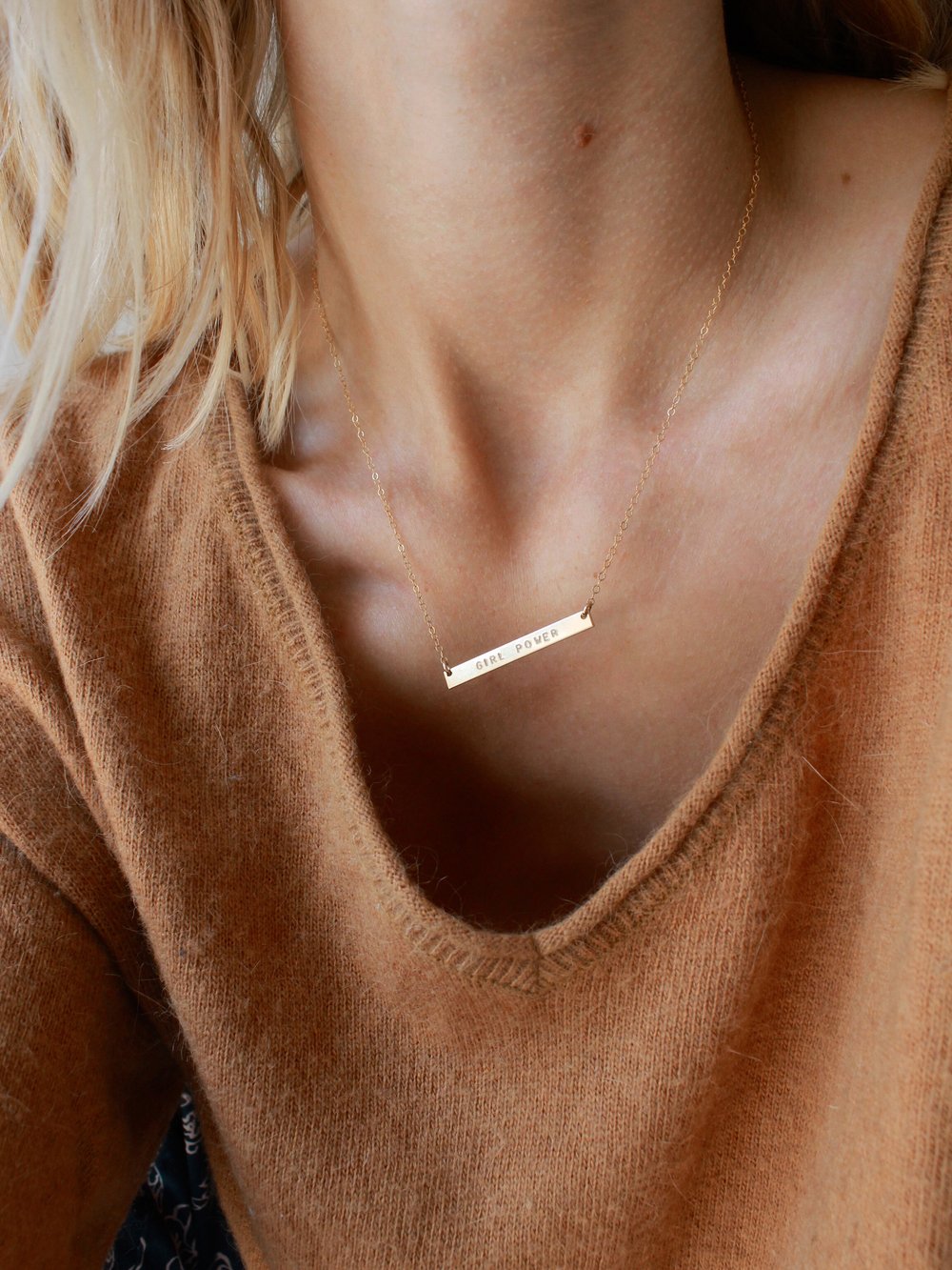 Collier Barre Horizontale Argent Collier Barre Horizontale En Argent