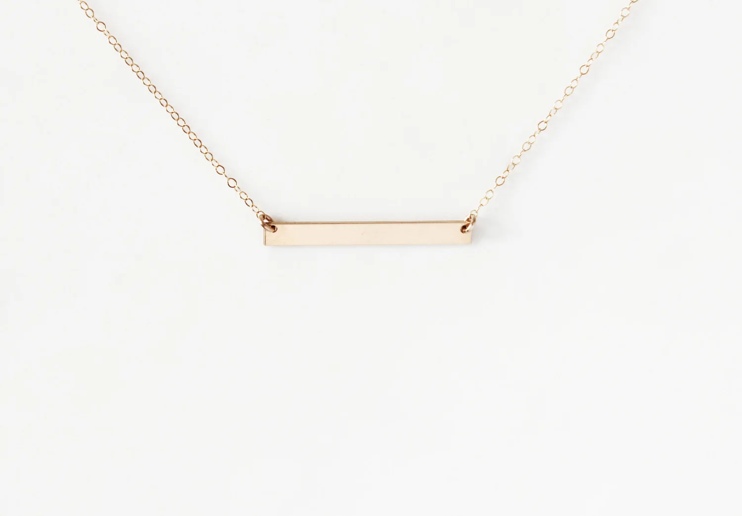 Collier barre horizontale— Boho Stones Bijoux intemporels faits main - Main Image