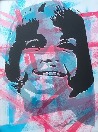 Acrylic Paint Streaks