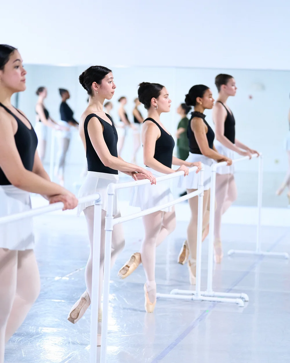 Dancers learning new choreography