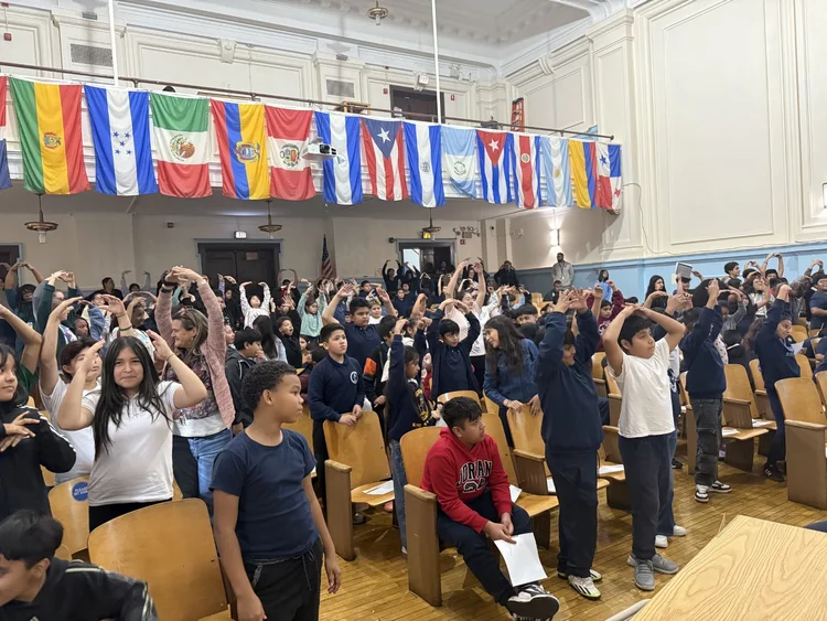 Students participating in Ballet 5:8 School Access Program