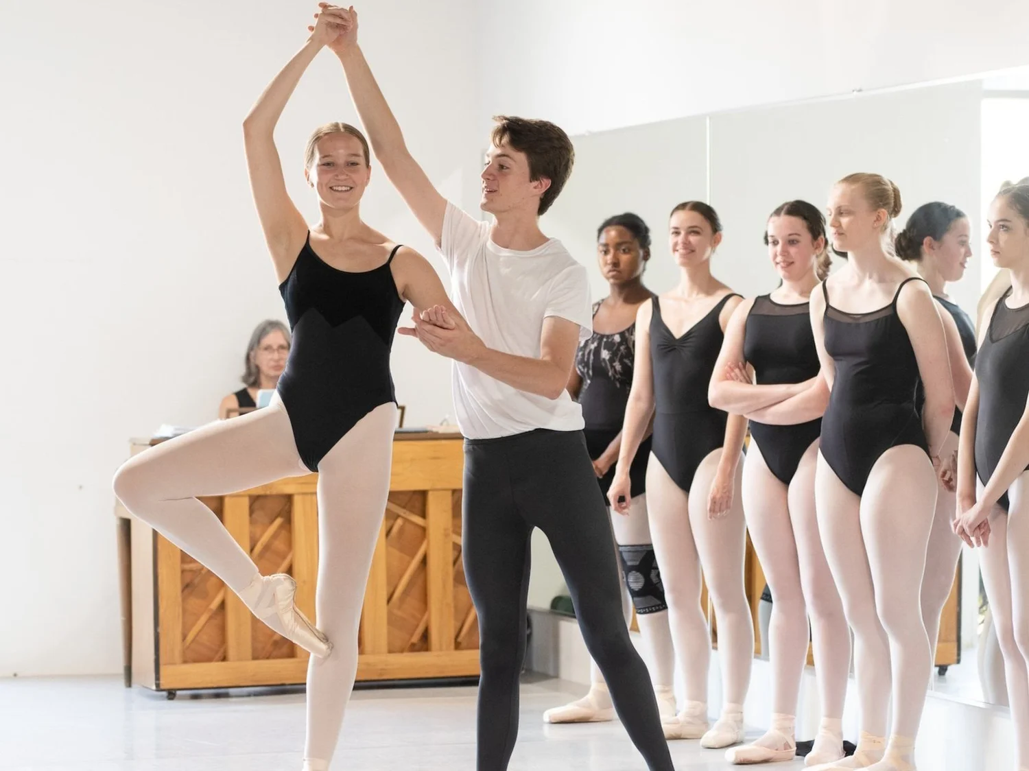 Coaching during rehearsal at Ballet 5:8