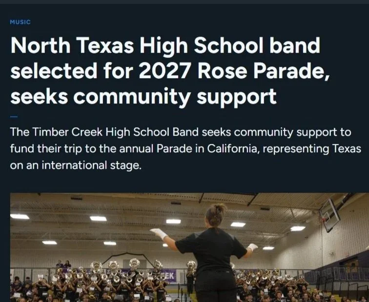 WFAA Article on Rose Parade Selection
