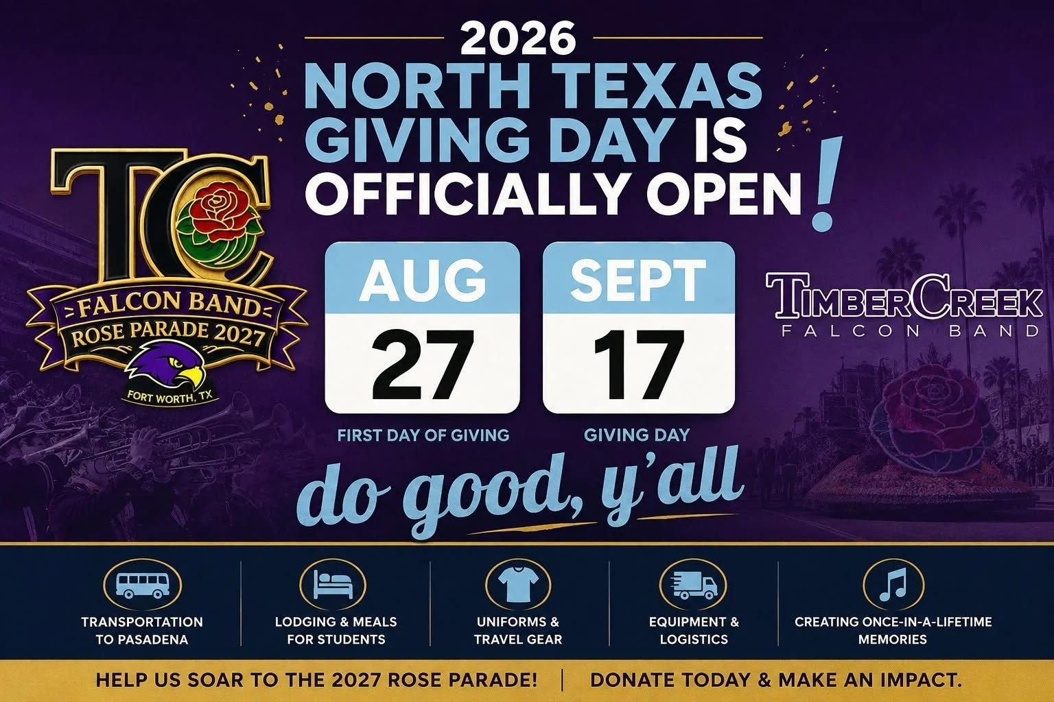 Timber Creek Band North Texas Giving Day