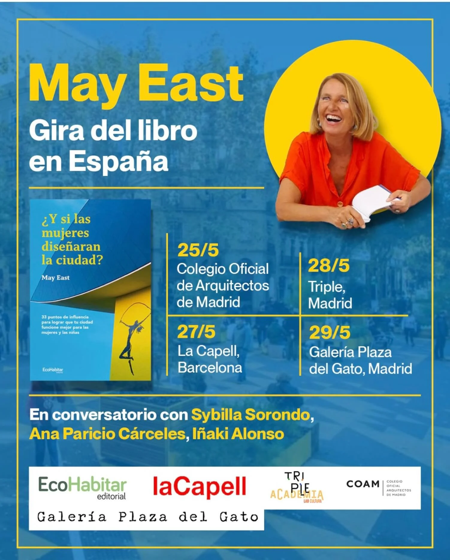 Barcelona. Madrid.
What if women designed the city?
Next week, I&rsquo;m bringing the conversation to Spain &mdash; with four events exploring feminist urbanism, regenerative cities, safety, belonging and the everyday presence of women in public spac