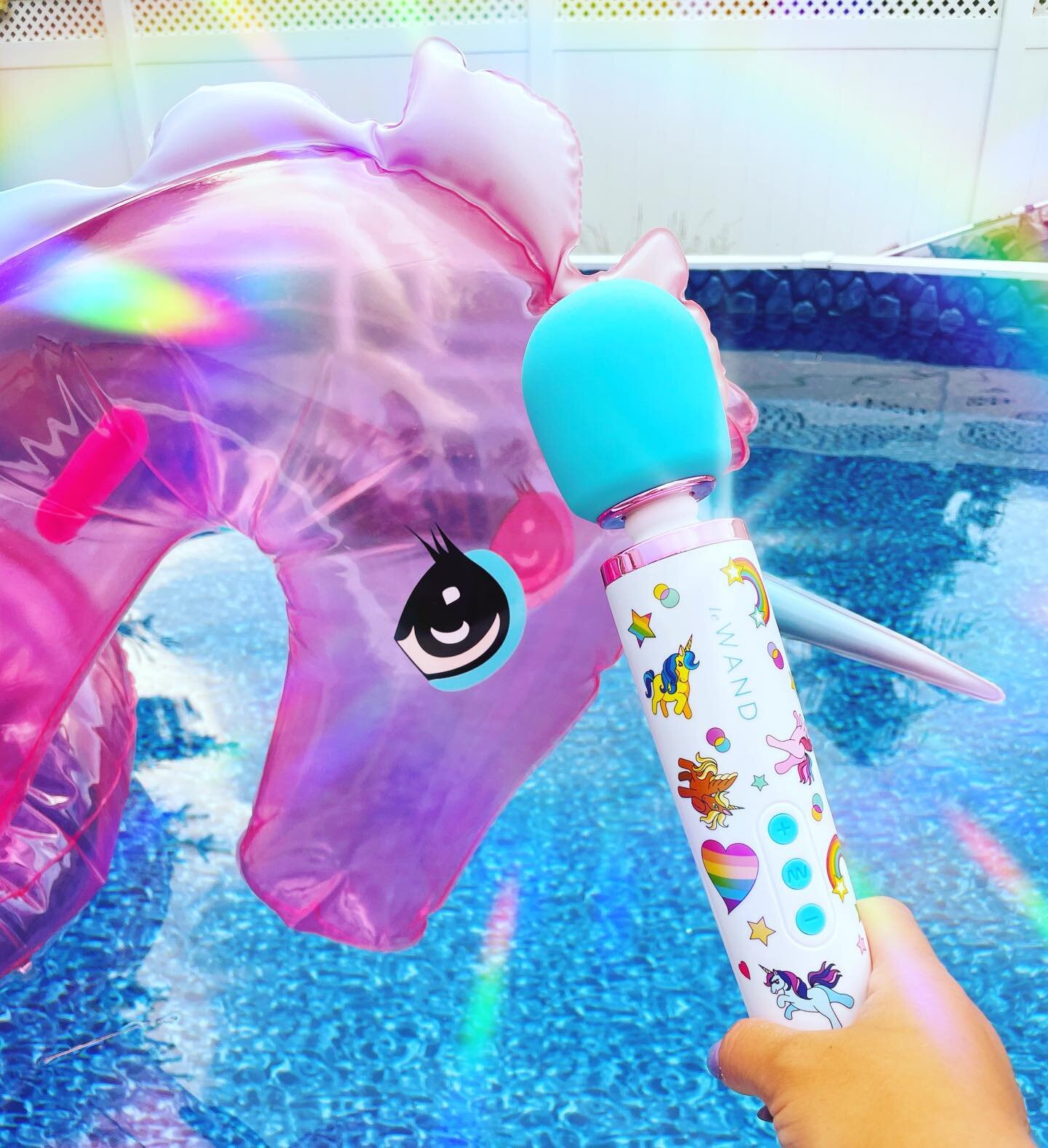 I&rsquo;m so excited about the new @lewandmassager Unicorn Wand. She&rsquo;s so cute!!! 

#goodvibes #vibrators #lewand #wandvibrator #unicorn #unicornparty #unicornvibes #rainbow #unicornfloat #selflove #selfcare