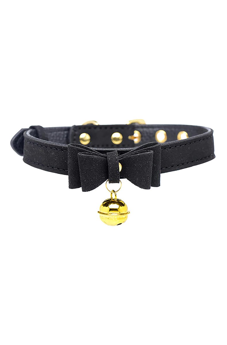 Black Kitty Cat Bell Collar