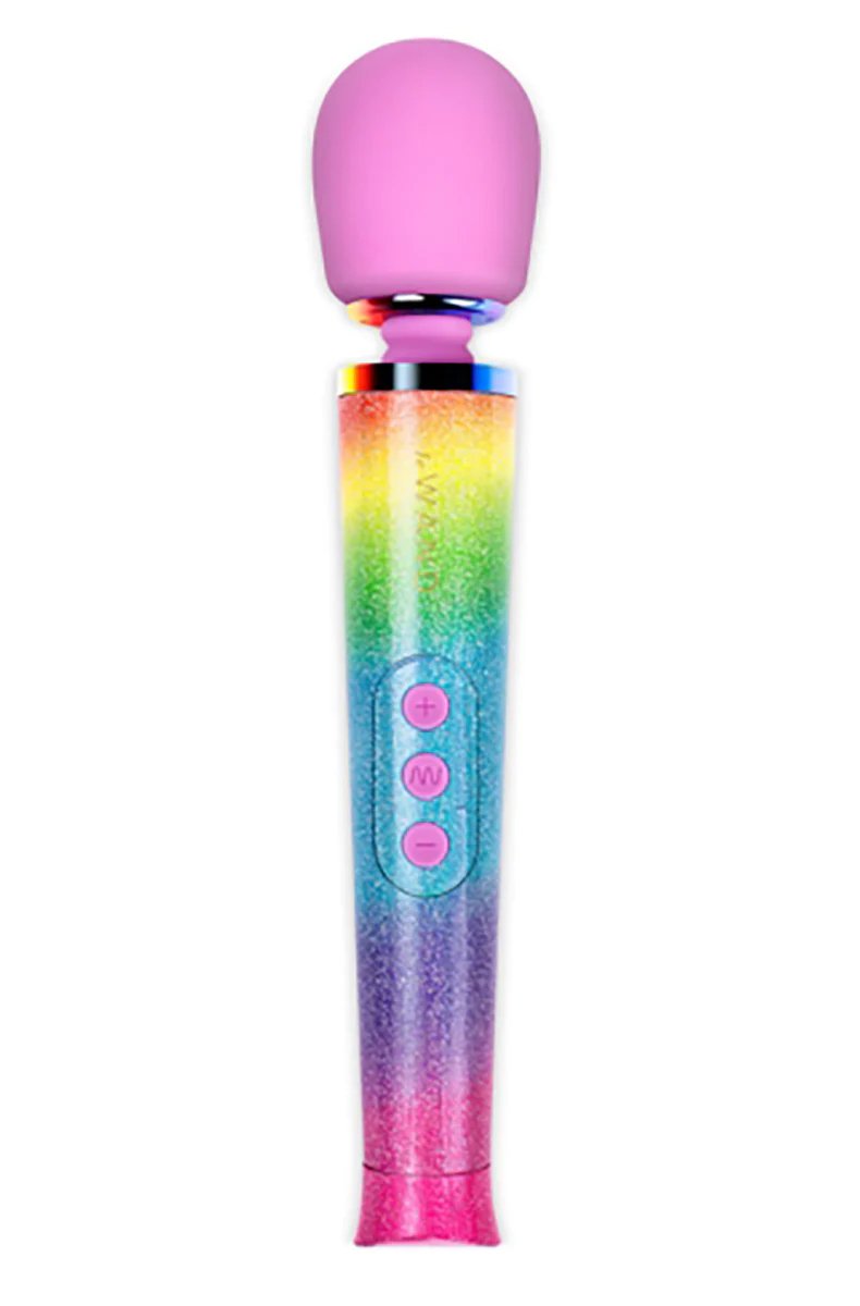 Le Wand Petite All That Glimmers Rainbow Wand Massager