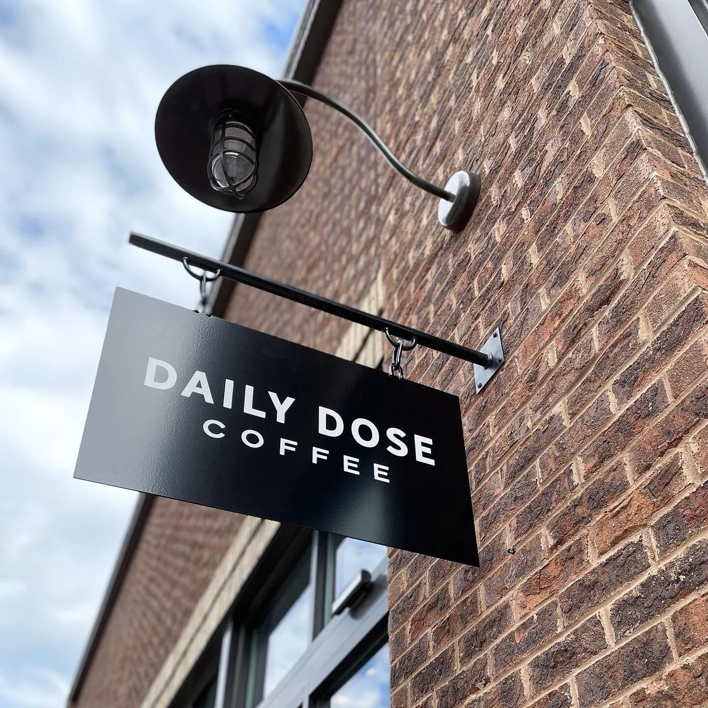 Daily Dose Coffee&mdash;moody and cool. With a little bookstore inside. Also, the vanilla honey oat latte. @dailydoseatl  #atlanta #atlantacoffee #coffeeaddict #newatl #newatlanta #beltline #intownatlanta #fancycoffee #reynoldstown #coffeeshop #disco