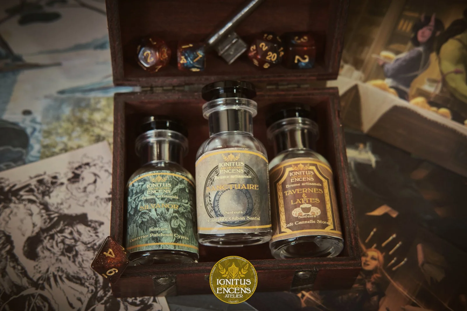 Coffret trio JDR - Silvanor, Sanctuaire, Tavernes & Lattes