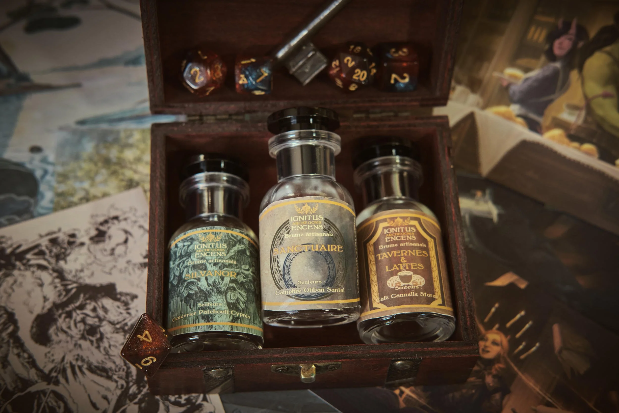Coffret trio JDR - Silvanor, Sanctuaire, Tavernes & Lattes