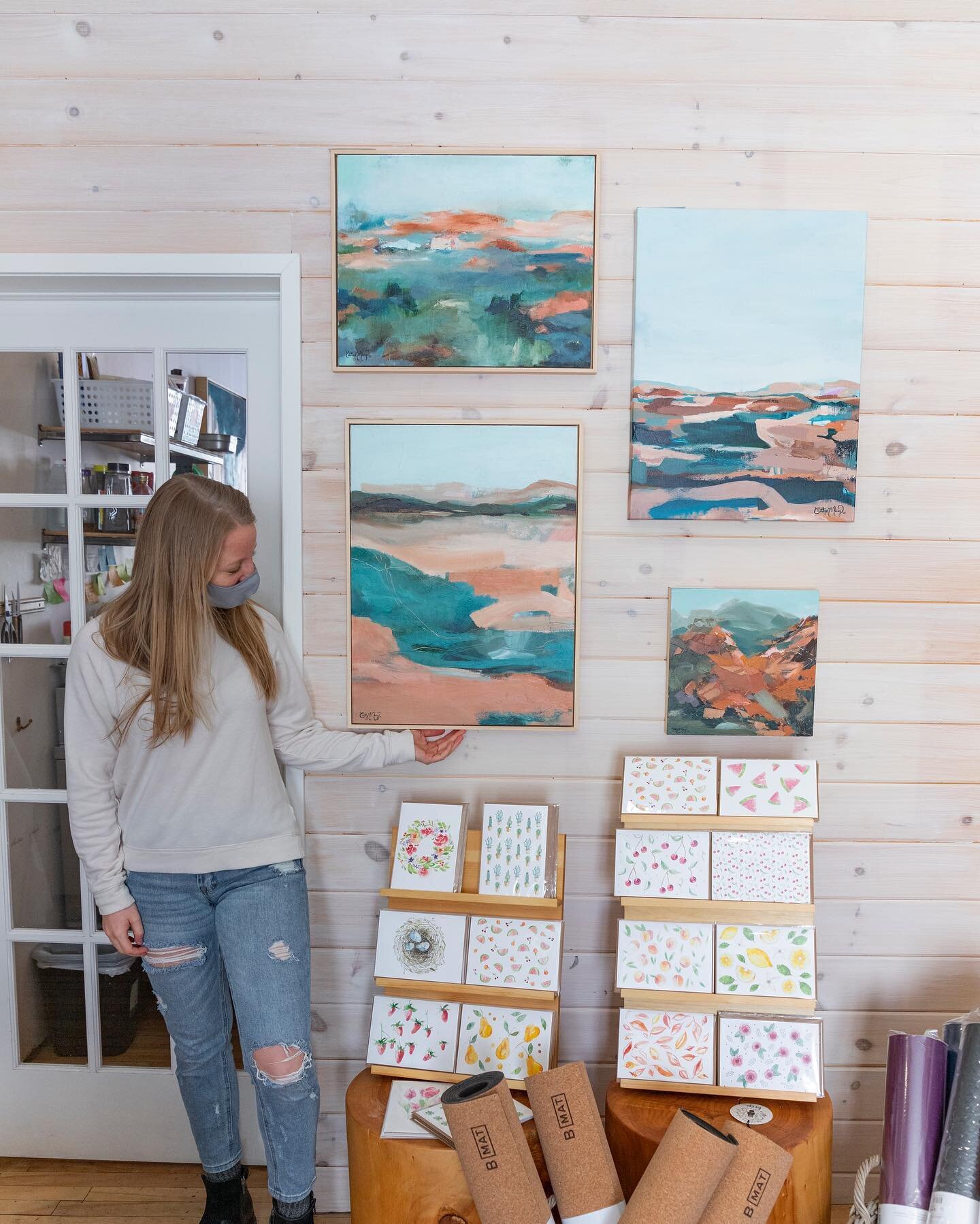 A major, wild &amp; crazy dream of mine came true today. My art is now officially hanging in a beautiful local shop, @keepcounty  in Prince Edward County!!!! 😍

I wrote down this goal, to get my art in a local shop about a year ago. At that time, I 