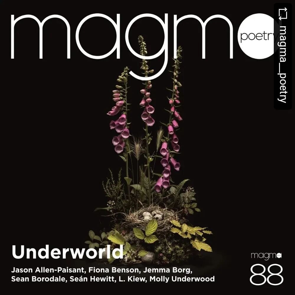 Sporulating with mycelial joy to be included in this landmark issue w my poem 'Furious Magic' alongside so many stone cold poetry heroes 🪱🍀🪺🐾🍄💥 cannot wait to get my hyphae all over this one - it's a brilliant issue thanks to visionary @boixleo