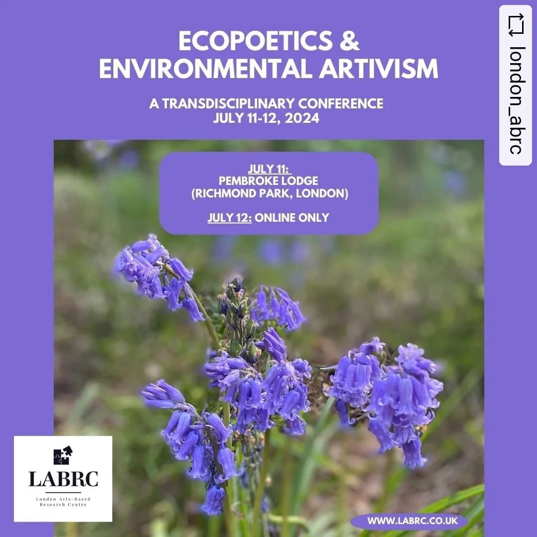 Call for presentations! 

#REPOST @london_abrc with @get__repost__app 🌍Happy Earth Day! Don't forget: our &quot;Eco-Poetics &amp; Environmental Artivism&quot; #transdisciplinary conference will be held at Pembroke Lodge in the iconic Richmond Park o