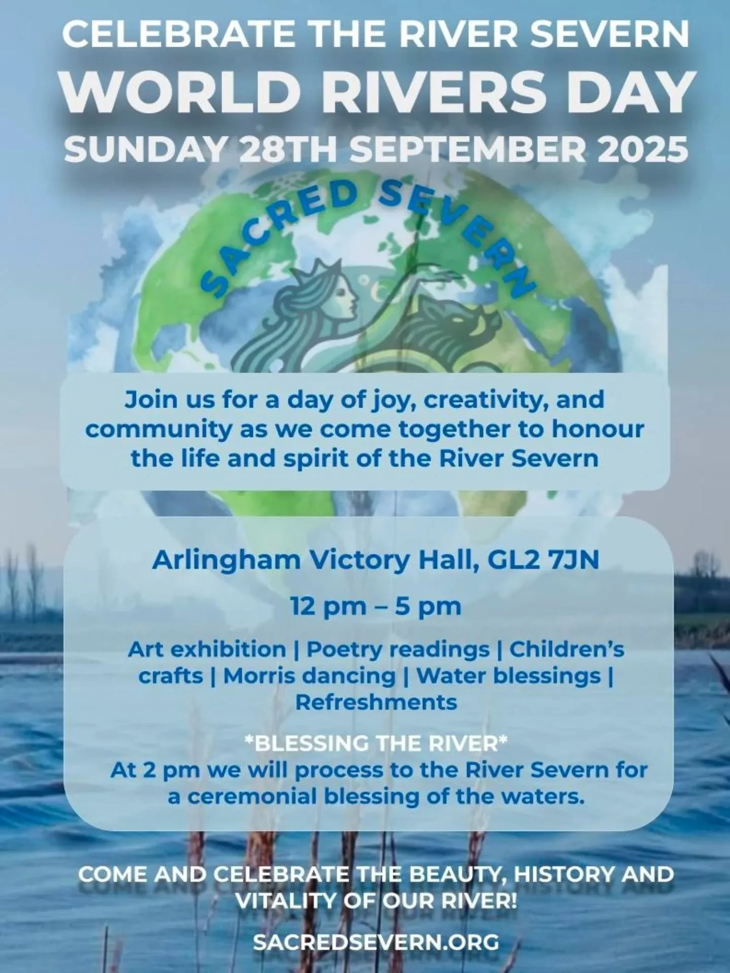 Looking forward to this upcoming gathering on the River Severn &ndash; a moment to bless its waters and stand together for the rights of the River and the Severn Bore. A commitment to honour and protect the life flowing through our landscape and comm