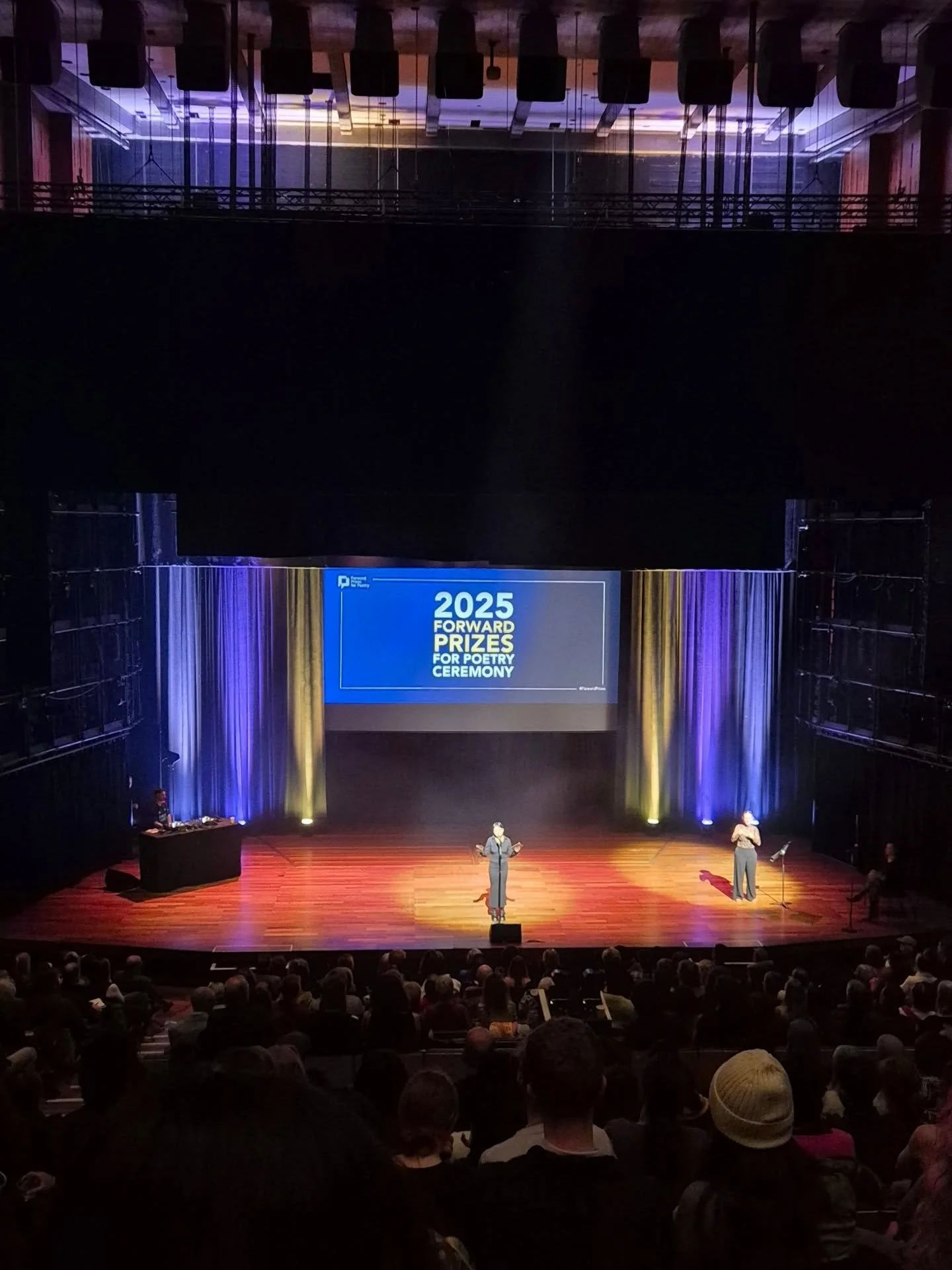 I know people give prize culture a hard time for what it excludes, what it inflates, but it plays such a crucial role in increasing visibility not just of individual poets but poetry itself as an art form and if the Forward Prizes last night are anyt