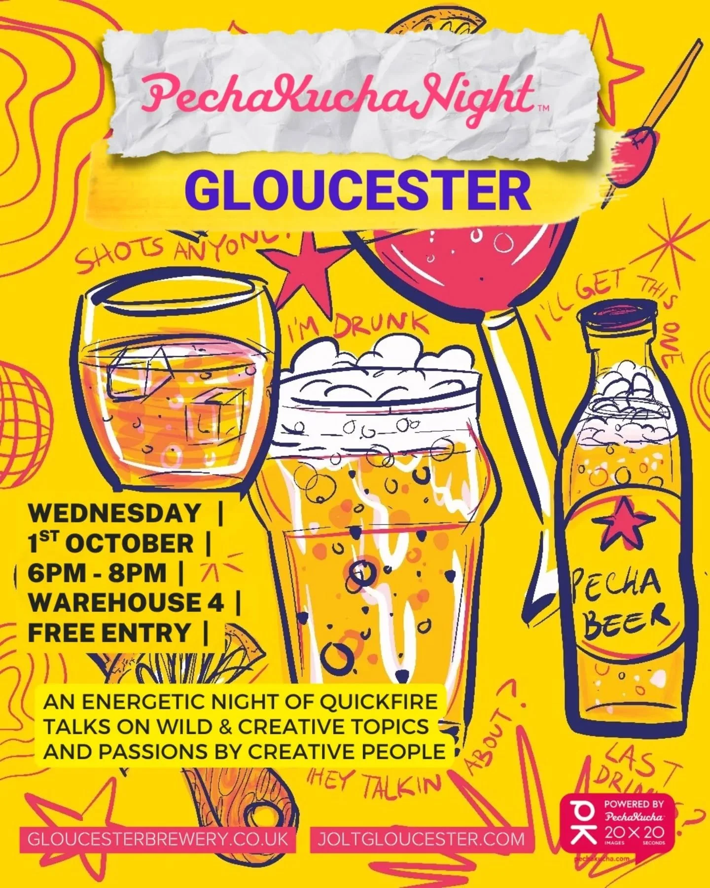 Pechakucha Gloucester - tomorrow night - looking forward to having a stab at this on Wednesday, talking about how Dialect @dialectwriters started 
// how it's going. 

The slides are ready, I am not *exactly* sure what I'm going to say yet and no mor