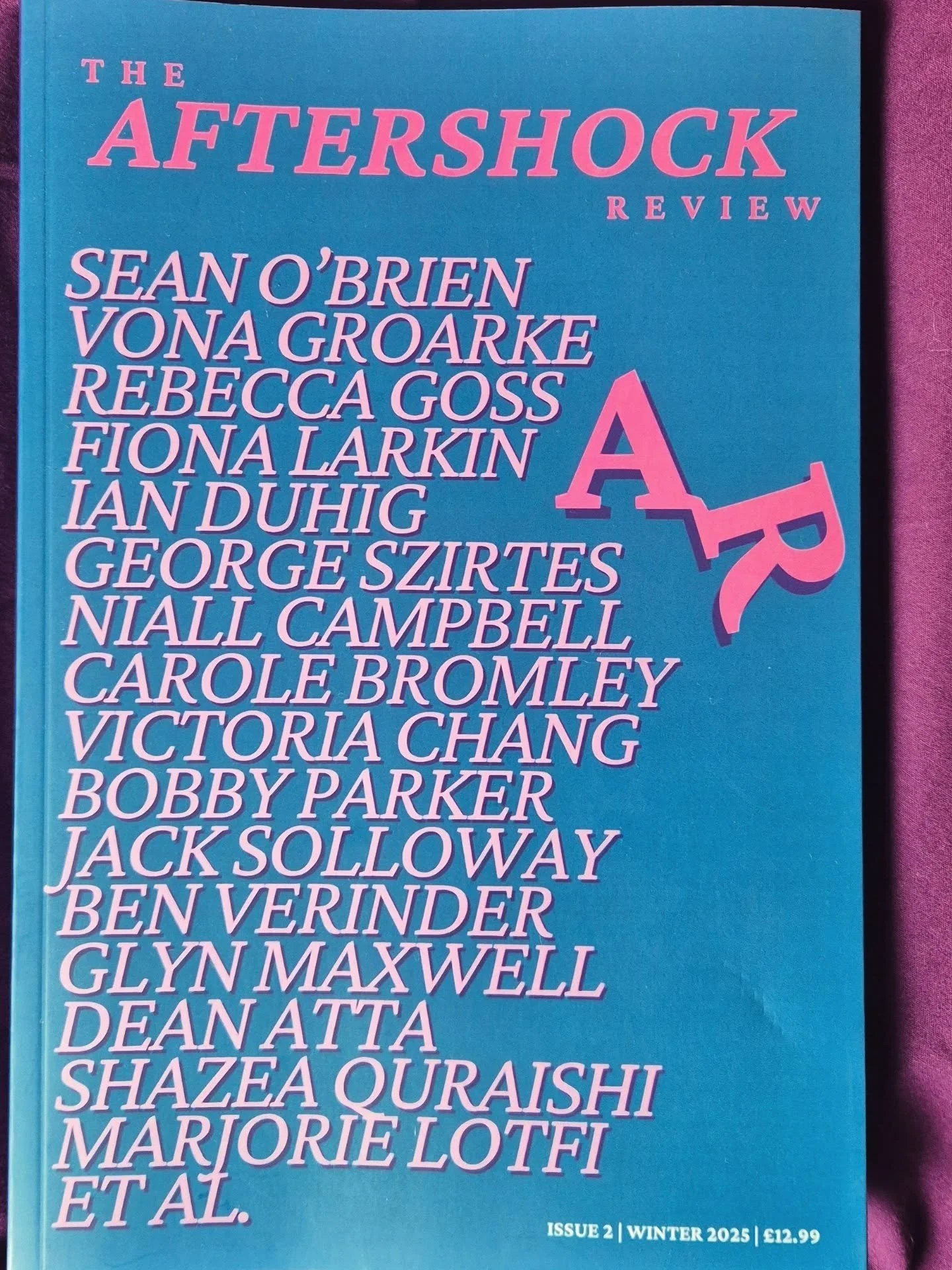 AFTER THE BURIAL &times; a new poem in Issue 2 of @aftershockpoetry in memory of my cousin, who took his own life earlier this year.  With thanks to Max Wallis - loving the energy and urgency of Aftershock. So many poetry heroes in this issue, a prop