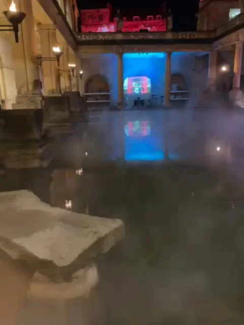 Well that was wild! I can't stop thinking about the smooth dips in the stone floors of the Baths where people have worn them away over the 2000 years since they were built; and walking through the temple to Sulis Minerva late at night after everyone 