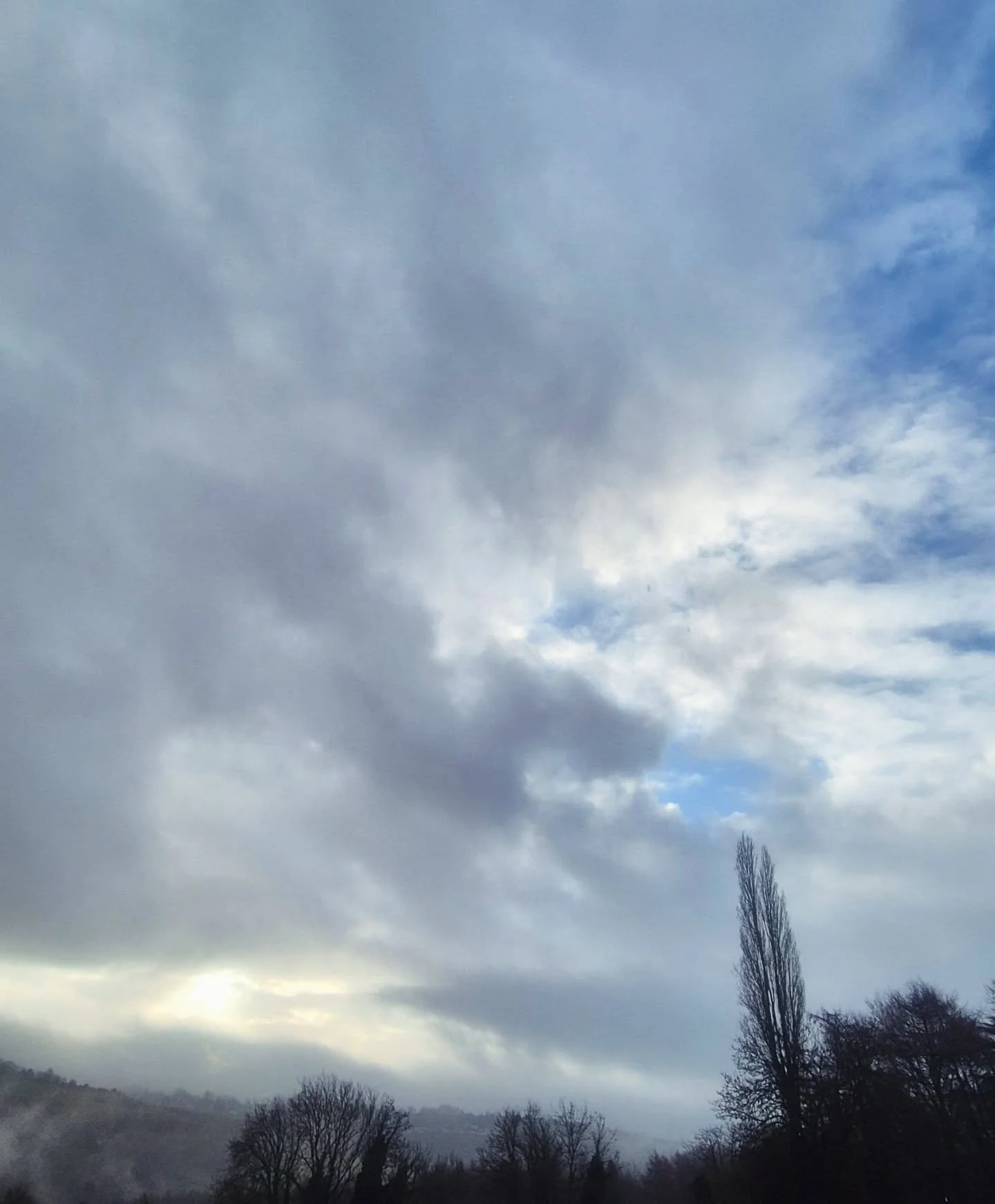 bright orb / blue scrap of what? ... 41 consecutive days of rain 🌧