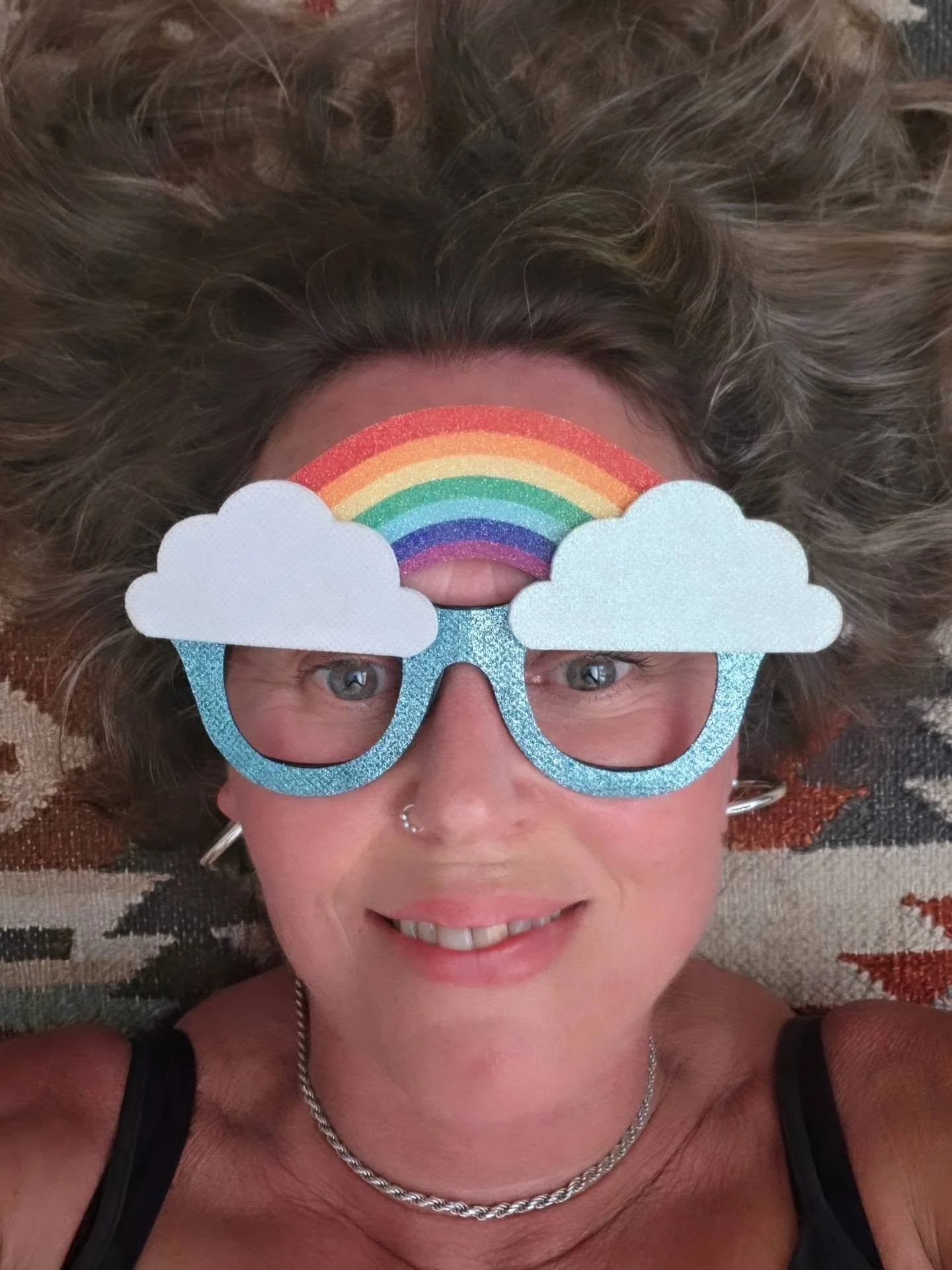 morning! birthday floor portrait, as is customary 🦀 another spin round the sun 🌞 🌀