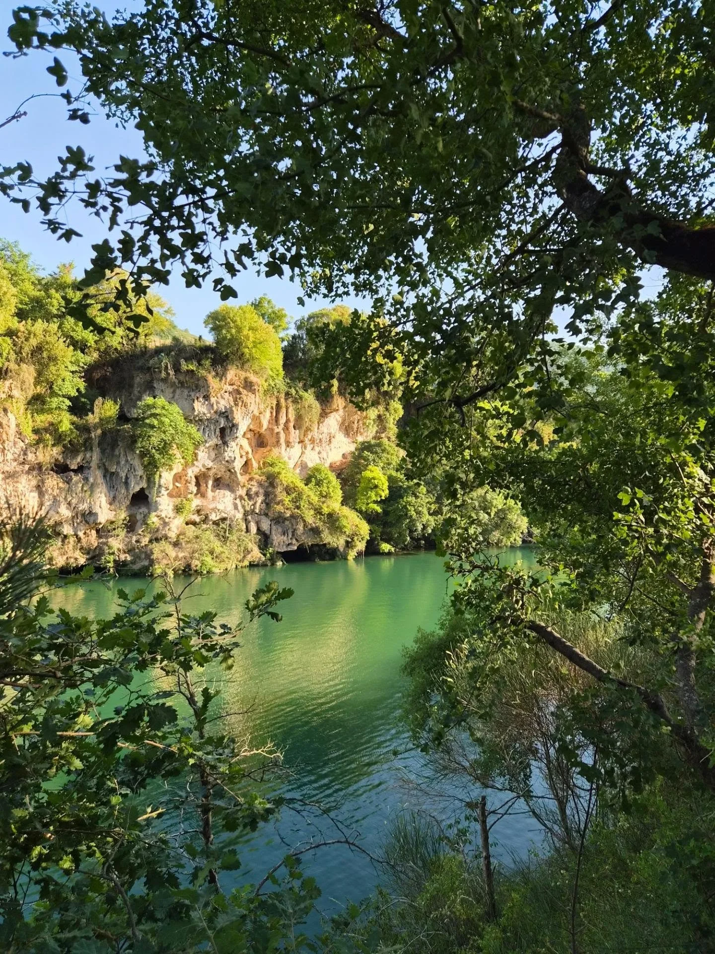 On retreat at @themillfrance ... six women, five days, *a lot* of writing, yoga, ceramics and water in the limestone landscape of Aveyron 🌀✨️🧘&zwj;♀️⚕️🌞🌕💦