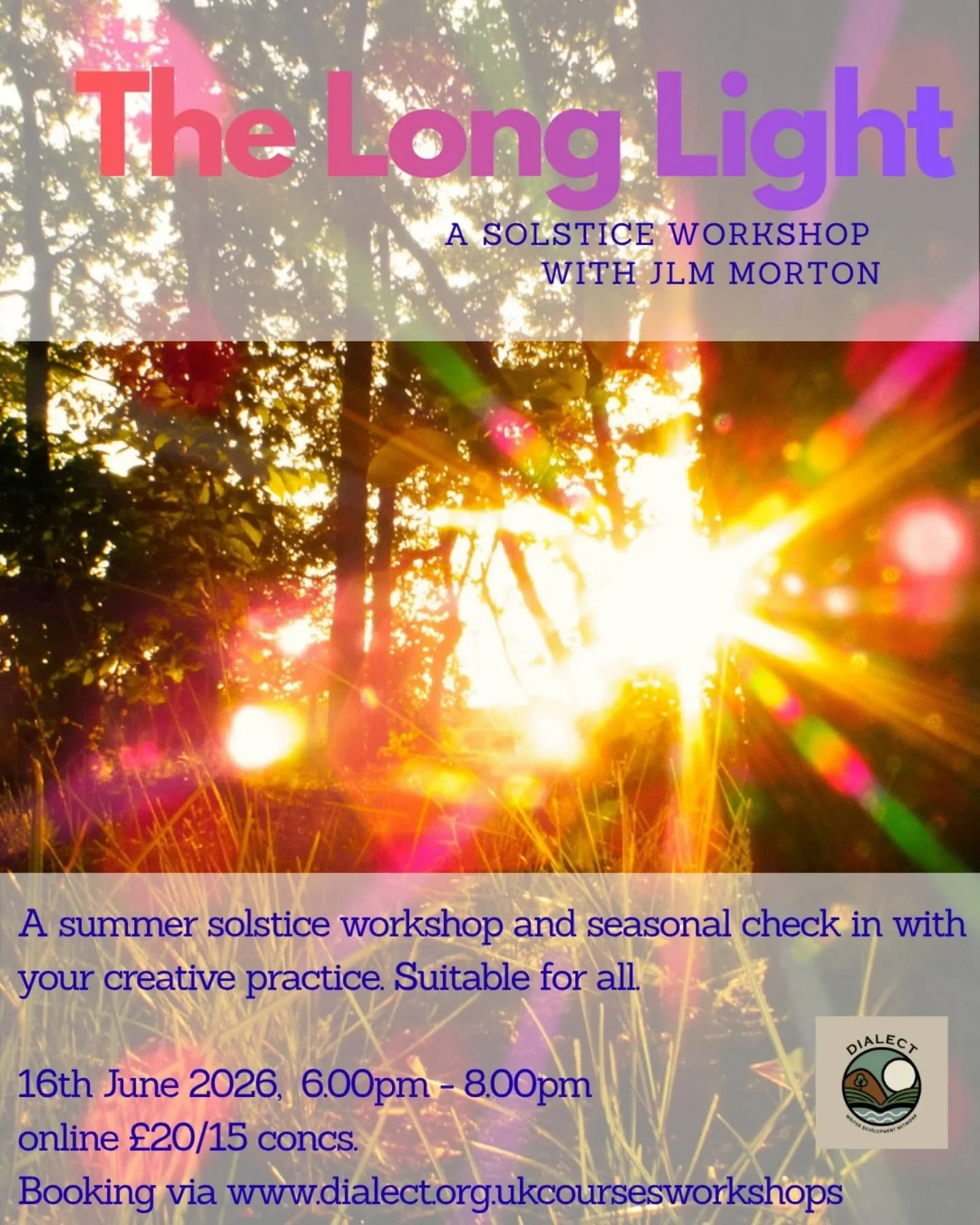 L O N G  L I G H T ✨️ In the run up to the summer solstice, I'm hosting an online workshop for writers to explore themes of heat, intensity, imbalance, radiance, volatility at sun&rsquo;s pinnacle.

What does it mean to stand at the peak of something