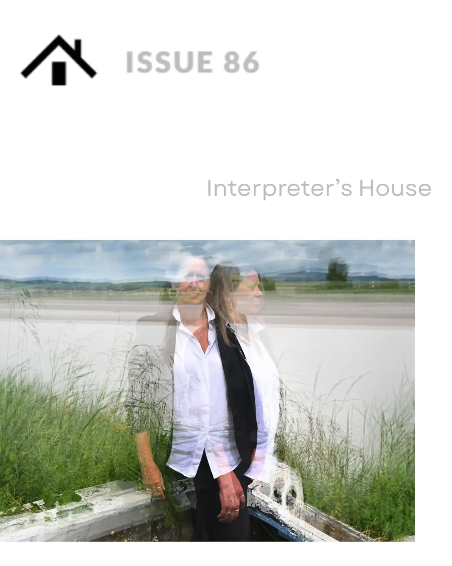 New poems over on @interpretershousesonline // Deep Country + The Future Arrives Earlier Than Expected // with warm thanks to editor @jobratten 🤍 
.
Find out more on the backstory  to these poems on IH Issue 86 ✨️ 
.
Mugshot for the algo!