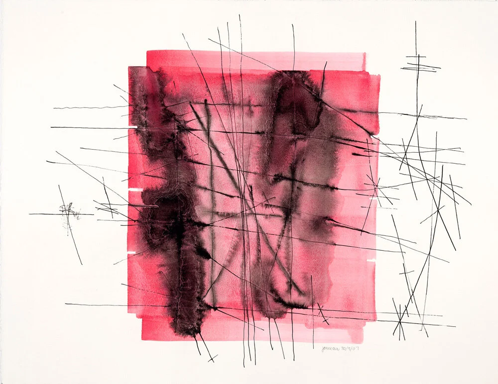    SANS TITRE  2007, aquarelle et encre sur papier, 50 x 66 cm  