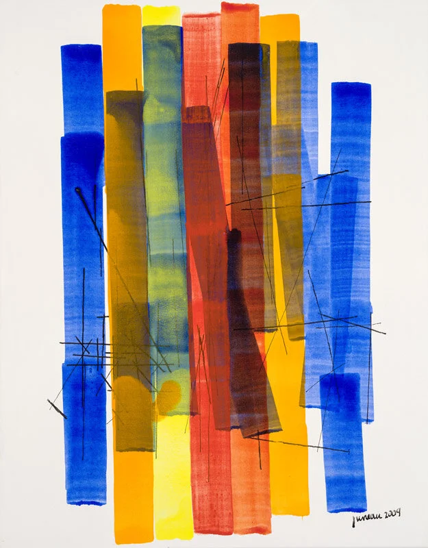    SANS TITRE  2009, acrylique et encre sur toile, 71 x 56 cm  