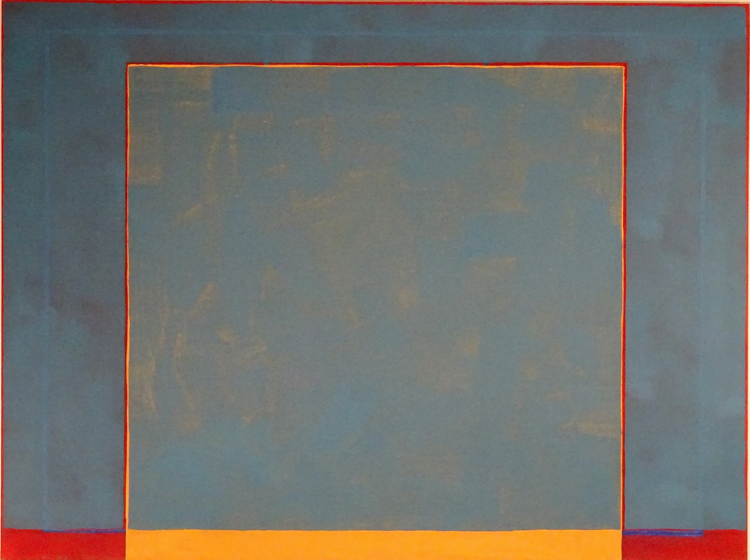    BLEU MATINAL  1982, acrylique sur toile, 91 x 122 cm 