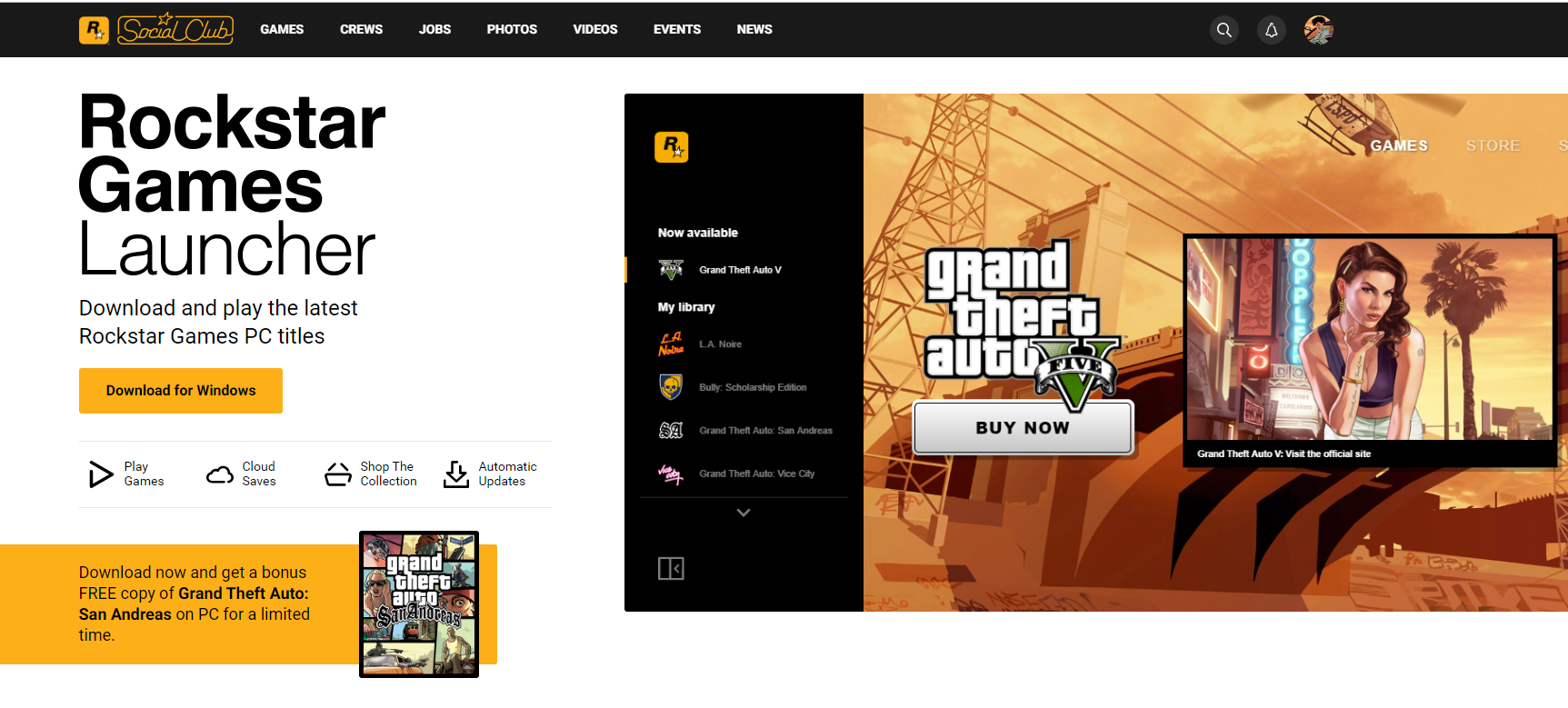 Grand Theft Auto: San Andreas is now free with Rockstar Games PC launcher