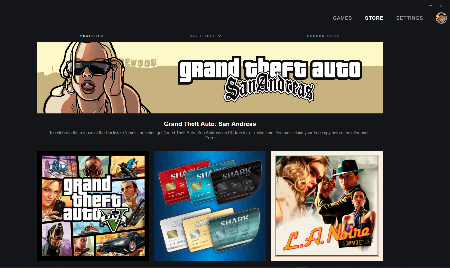 Rockstar Offers 'Grand Theft Auto: San Andreas' for Free With Launcher