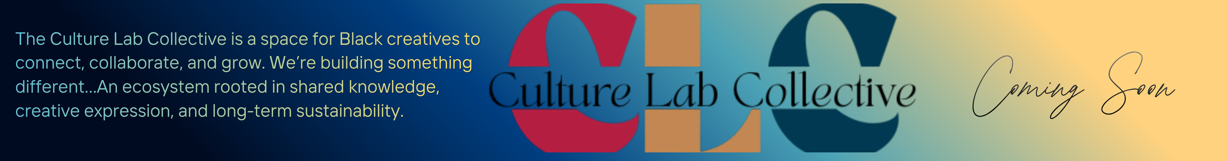 Banner ad for The Culture Lab Collective