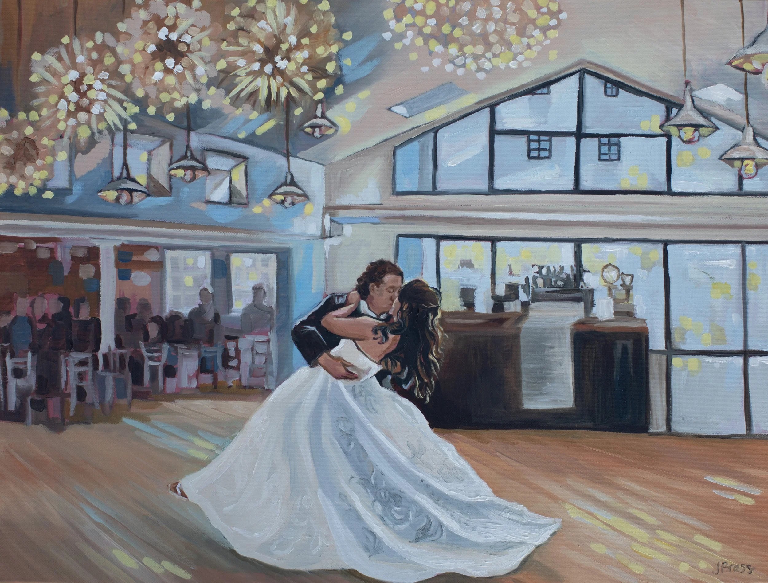 Live Wedding Painter in Buffalo NY Jess Brass Art.jpg