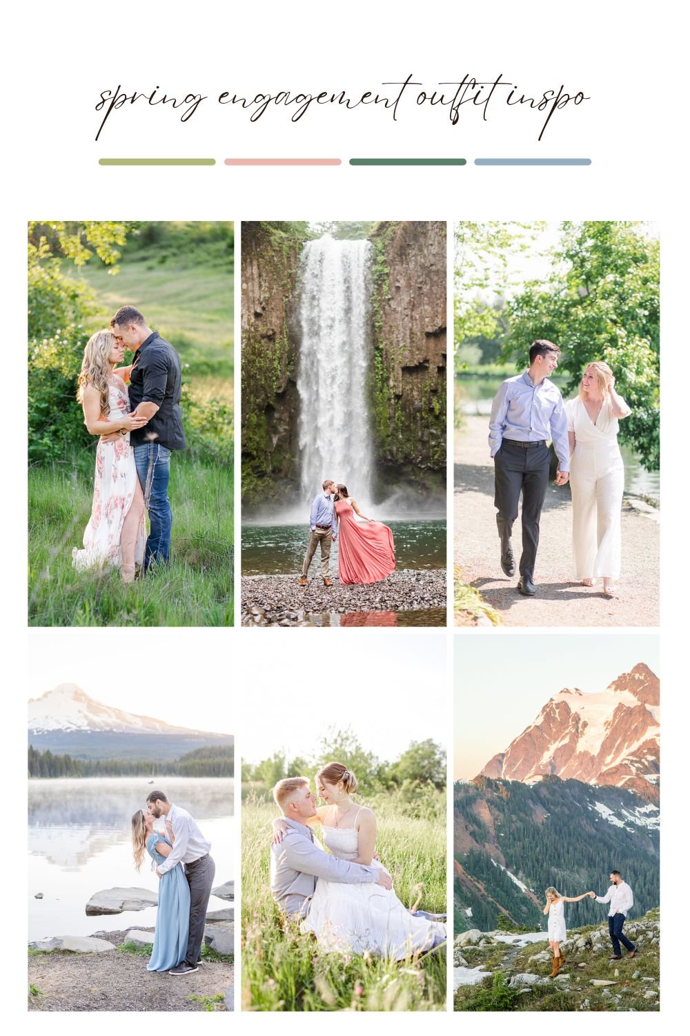 Spring Engagement Session Outfit Ideas