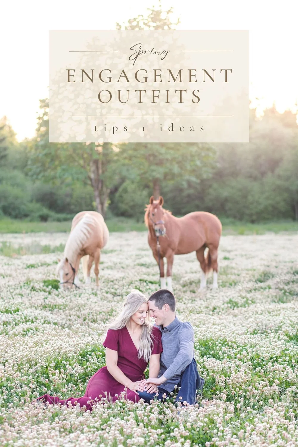 Spring Engagement Session Outfit Ideas